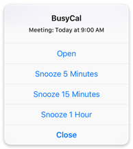 BusyCal Alarm