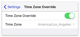 Time Zone Override in BusyCal for iOS