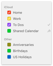 Select calendars to archive